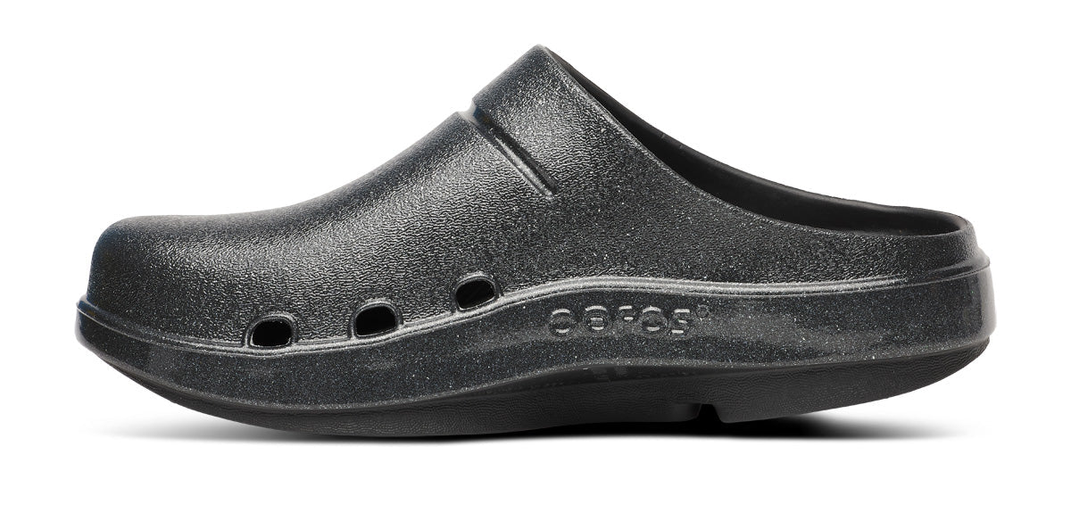 Women's OOcloog Luxe Clog - Black Sparkle