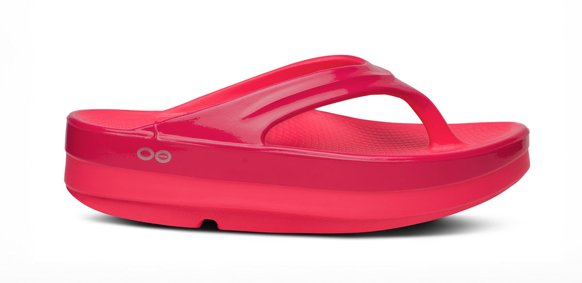Women's OOmega OOlala Stacked Sandal - Neon Berry Punch