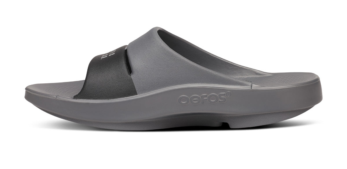 BAUER/OOFOS Women's OOahh Sport Slide Sandal – Slate