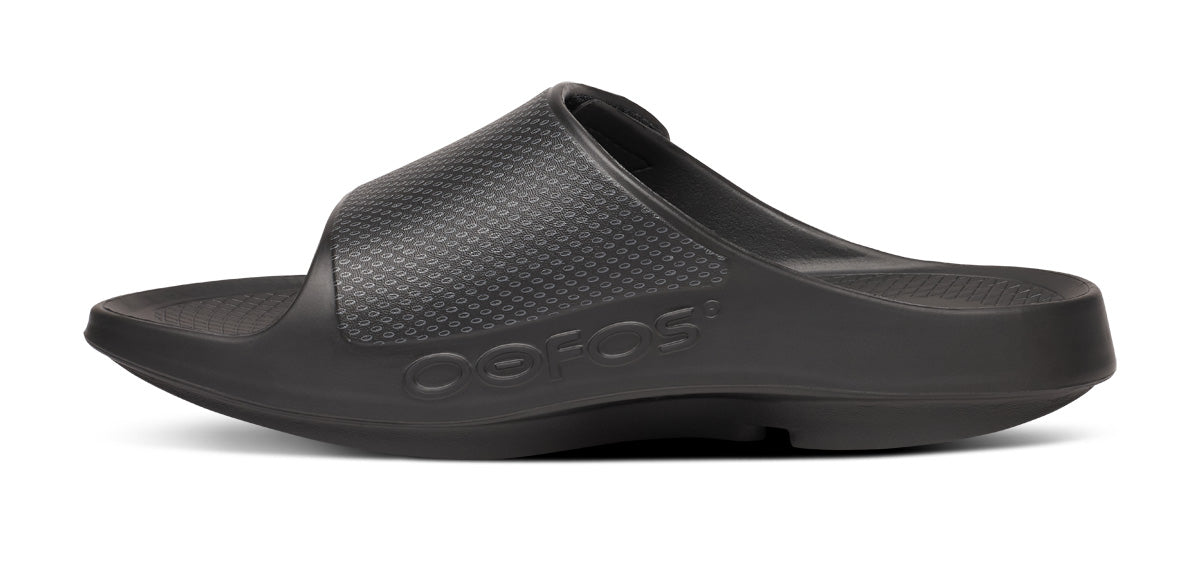 BAUER/OOFOS Men's OOahh Sport Flex Sandal – Black