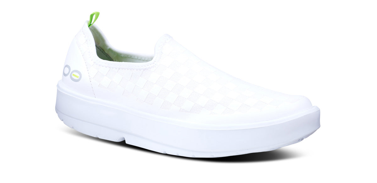 Women's OOmg eeZee Low Shoe - White Checker (SALE)