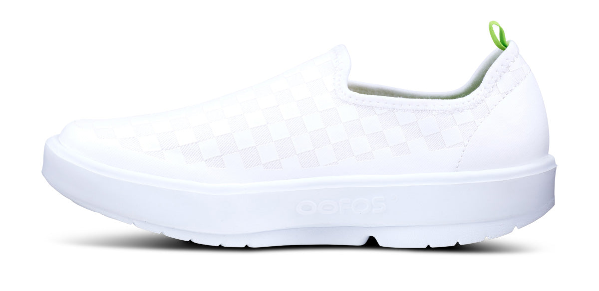 Women's OOmg eeZee Low Shoe - White Checker (SALE)