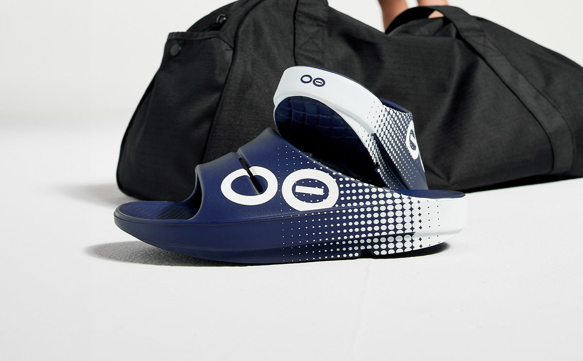 Women's OOahh Sport Slide Sandal - Navy Matrix
